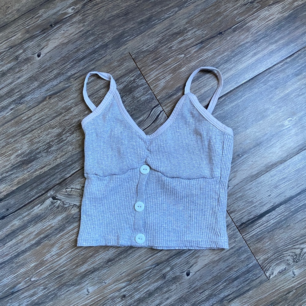 Grey crop top